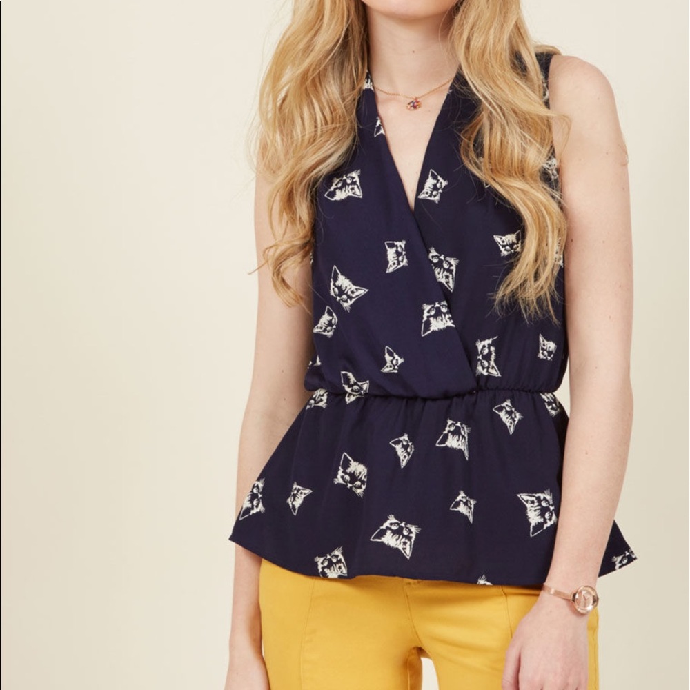 Modcloth's Great gal in the corner office top