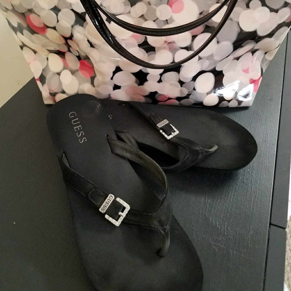Black Guess sandals