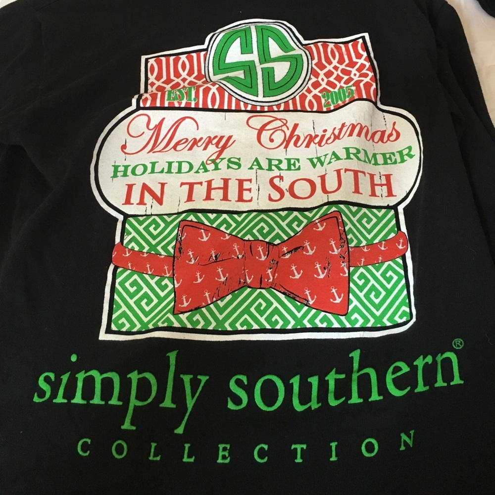 Black simply southern t shirt