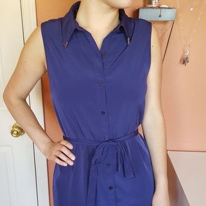 Dress Blue Silk