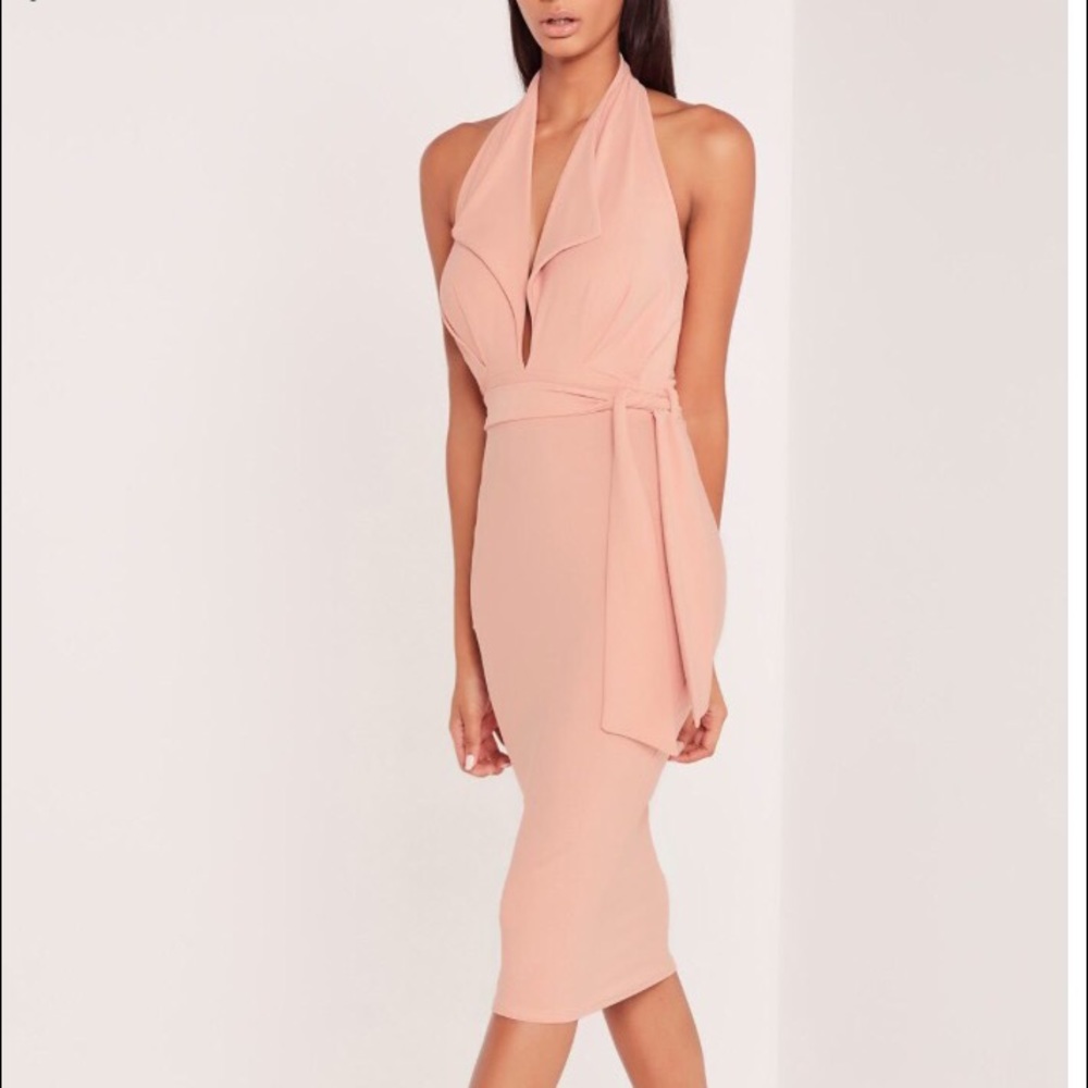 Blush Pink halter dress