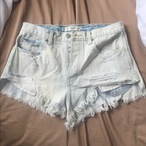 Abercrombie and Fitch high waisted shorts