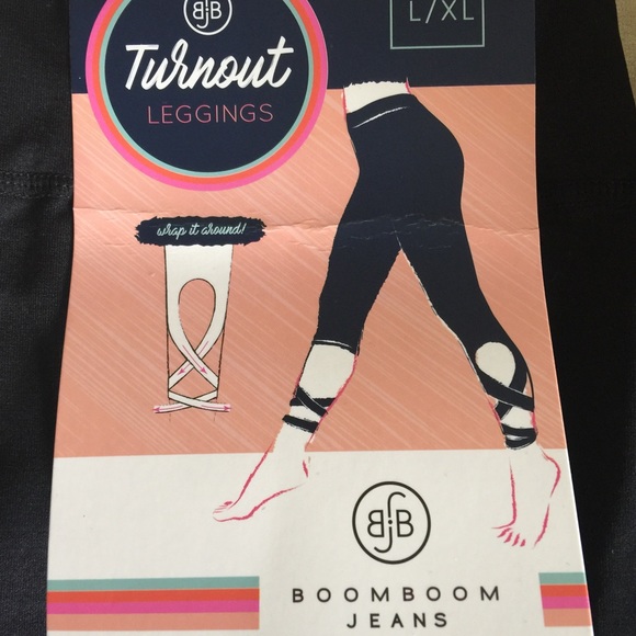 BJB TURNOUT BLACK Tie Wrap Ballerina Leggings - Picture 6 of 8