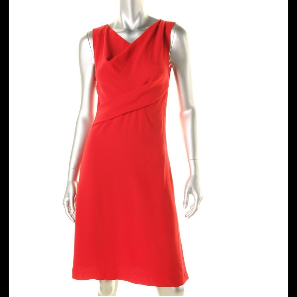 Elie Tahari Womens Maize Crepe Pleated Dress NWT