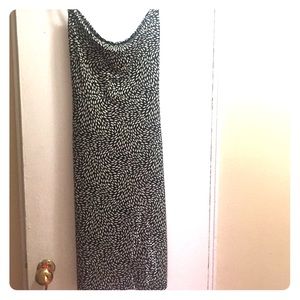 Black and white Dress (with clear sequins)