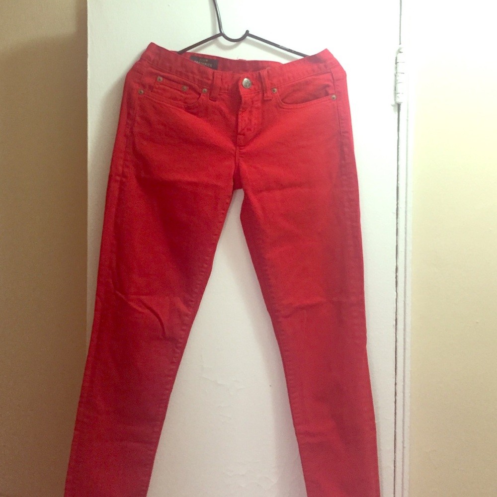 J. Crew Red Jeans