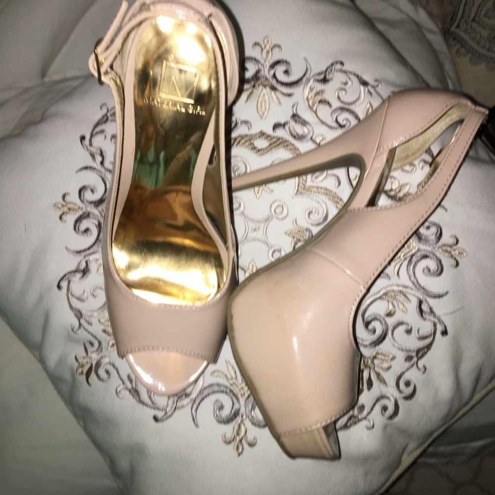 nude heels material girl