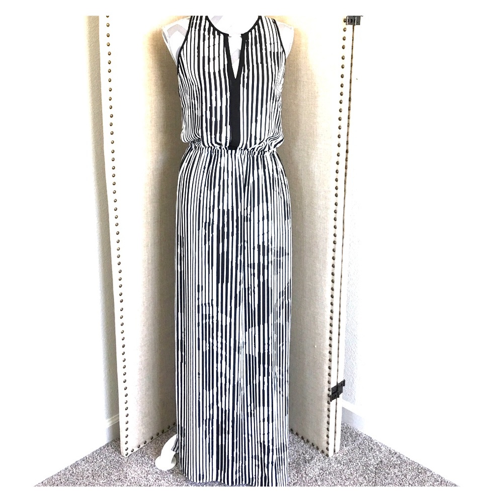 Geometric White House Black Market maxi dress