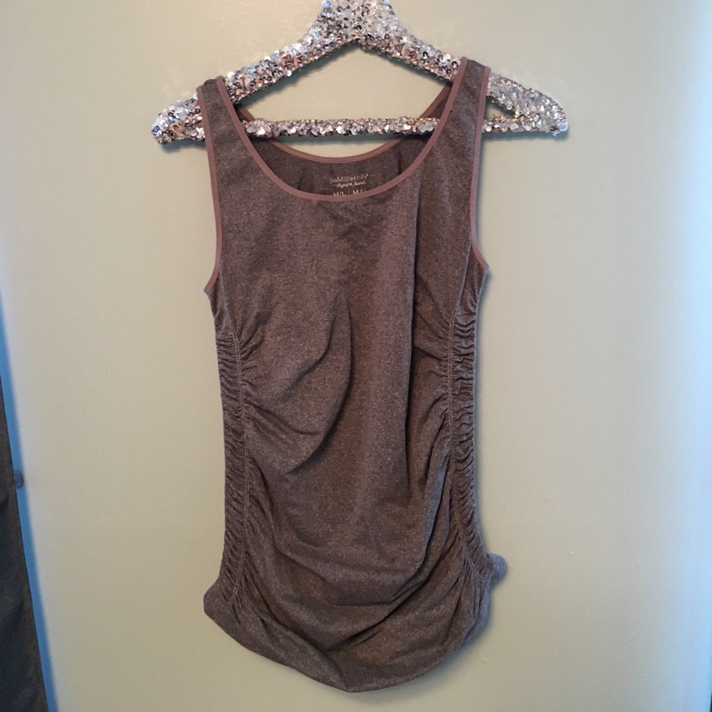 Be Maternity gray maternity tank top