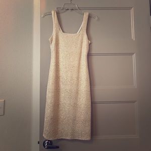 Gold glitter dress, form fitting