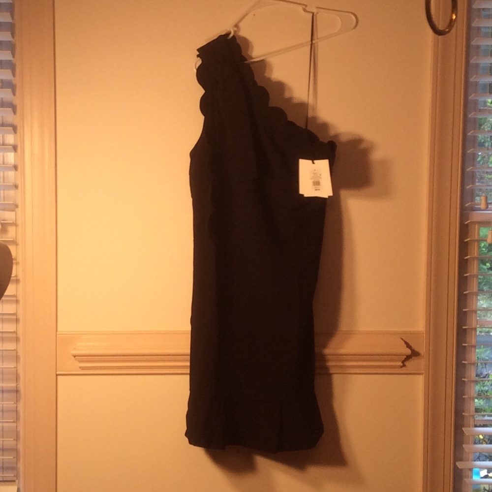 Victoria Beckham Little Black Dress w/ scalloping