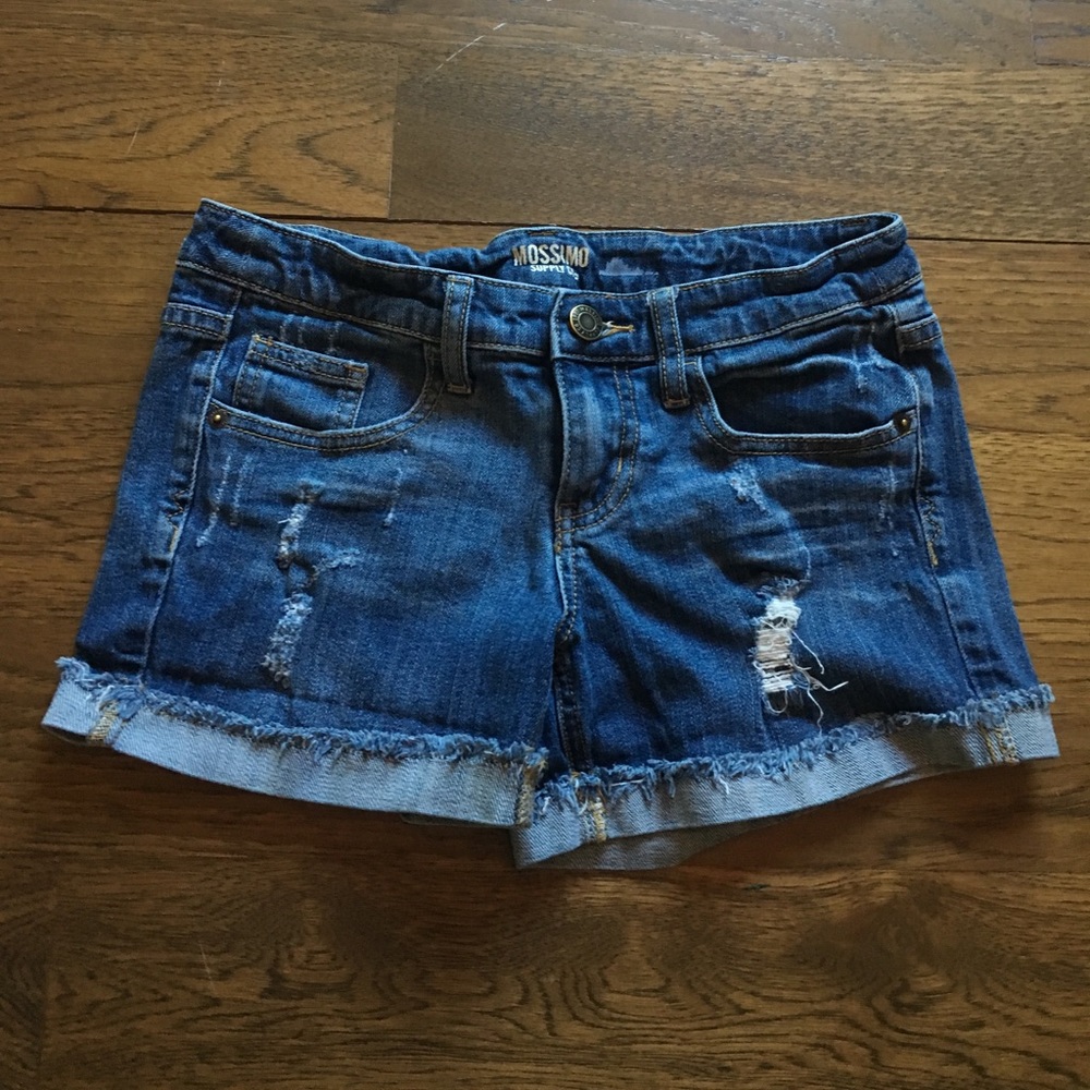 Ripped Jean Shorts