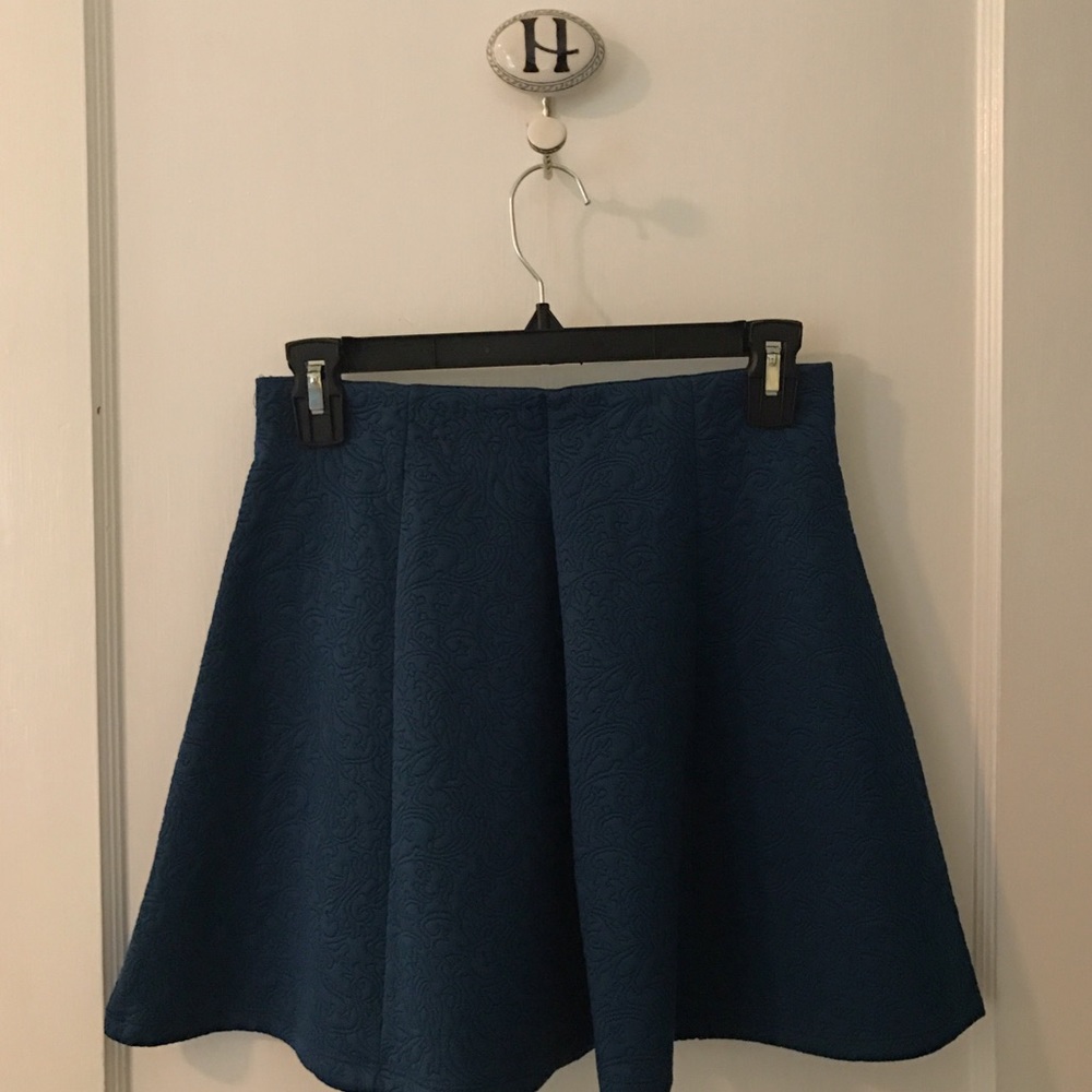 Forever 21 Blue Skater Skirt