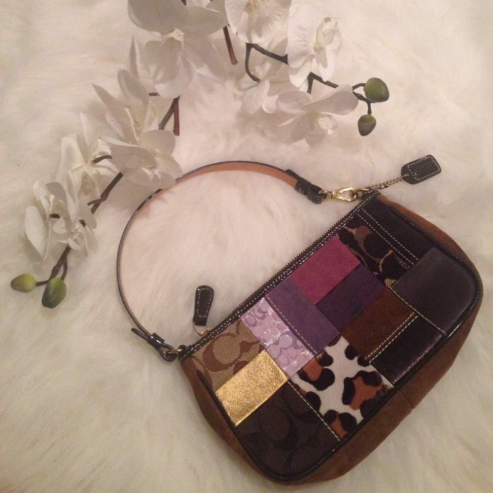Coach Holiday Patchwork Demi Bag. Pre-owned.