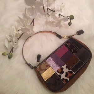 Coach Holiday Patchwork Demi Bag. Pre-owned.