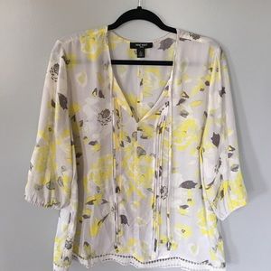 Tunic top, tie neck detail