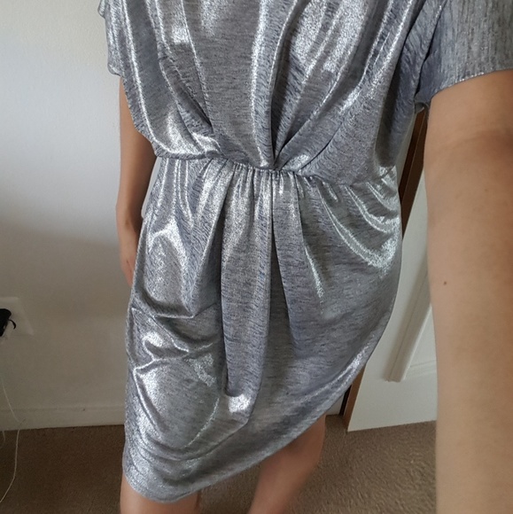 COLLECTIVE CONCEPTS silver dress size  S - Picture 2 of 8