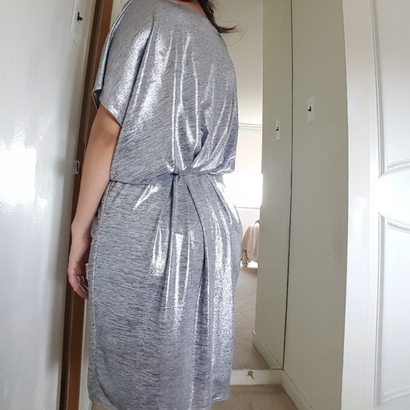 COLLECTIVE CONCEPTS silver dress size  S - Picture 3 of 8