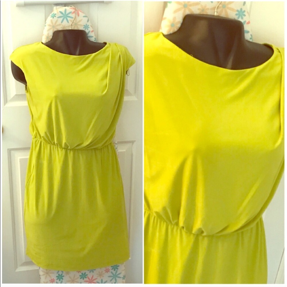 YELLOW MIDI DRESS