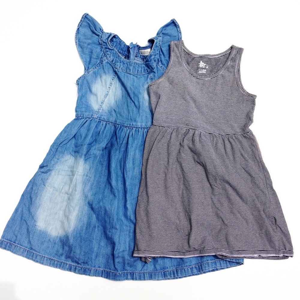 2 summer dresses, size 8 girl