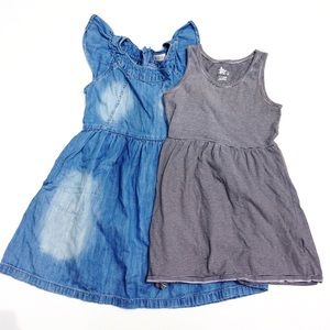 2 summer dresses, size 8 girl