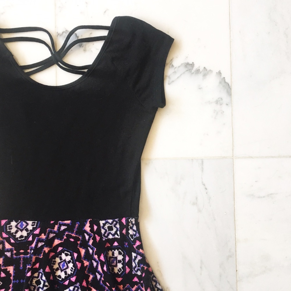 NWOT "Chosen" strappy-back skater dress