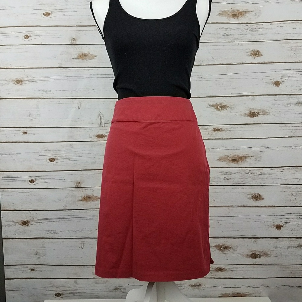 {Banana Republic} Red Pencil Skirt-Size 4