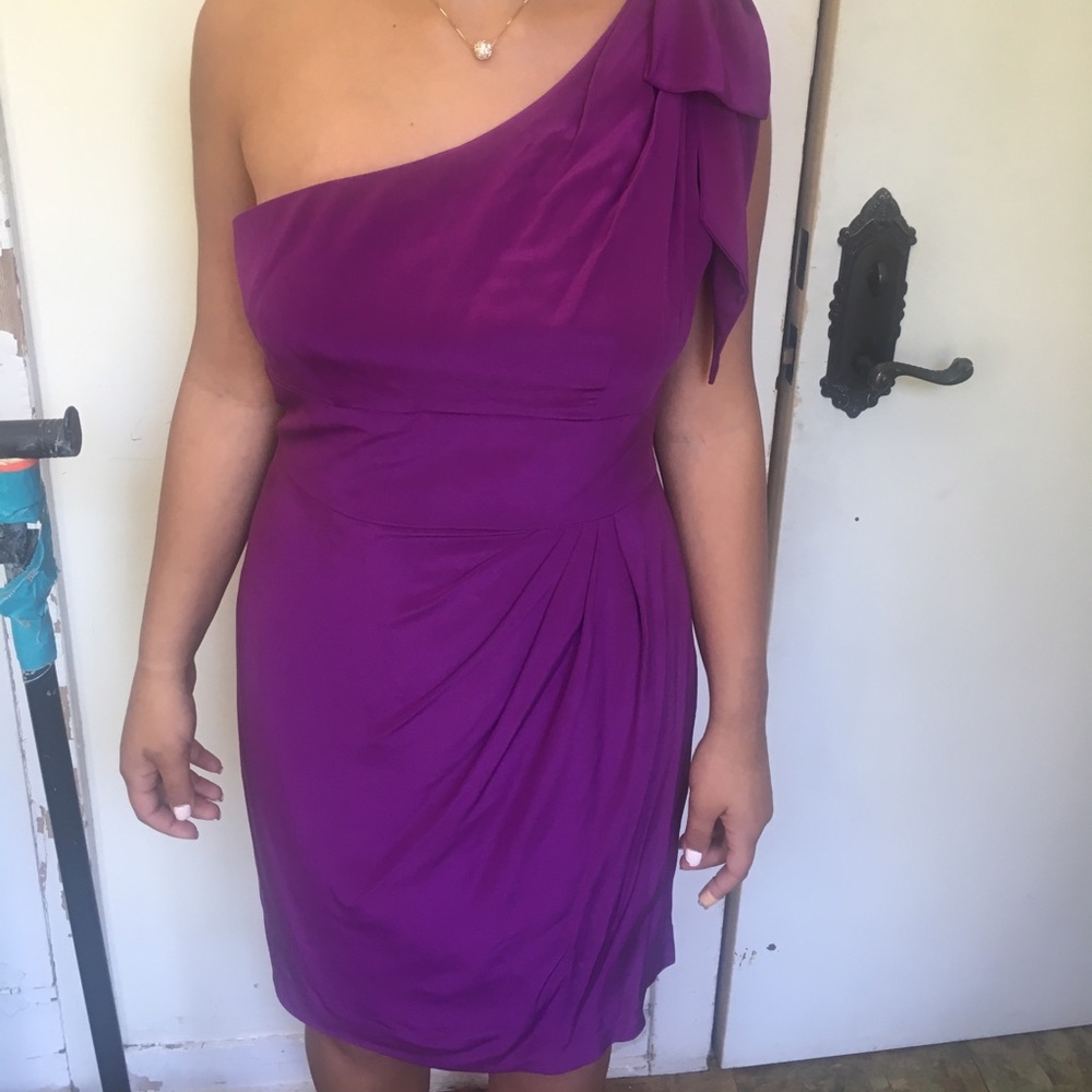 Trina Turk Purple Bow Dress