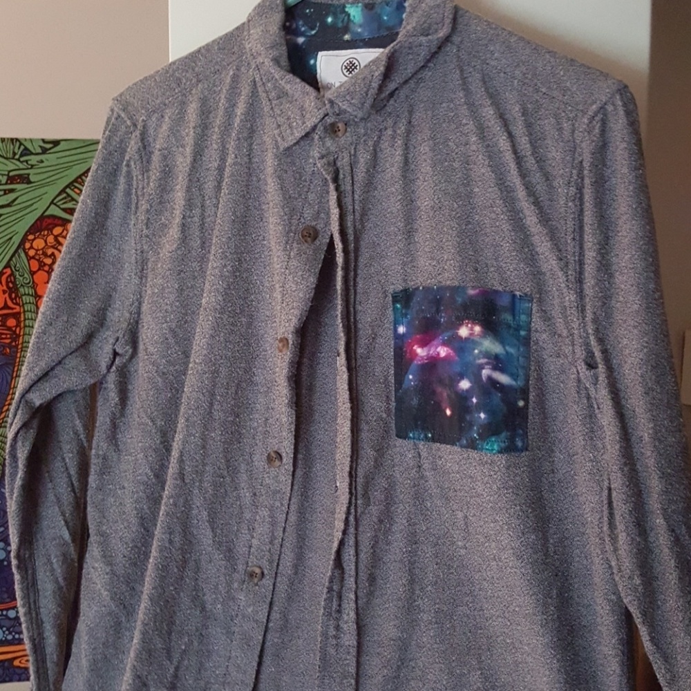 On the Byas.  button down long sleeve