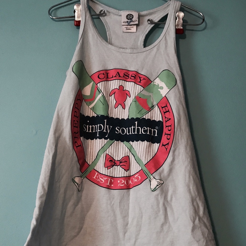 Pending trade!! Simply southern Tank top