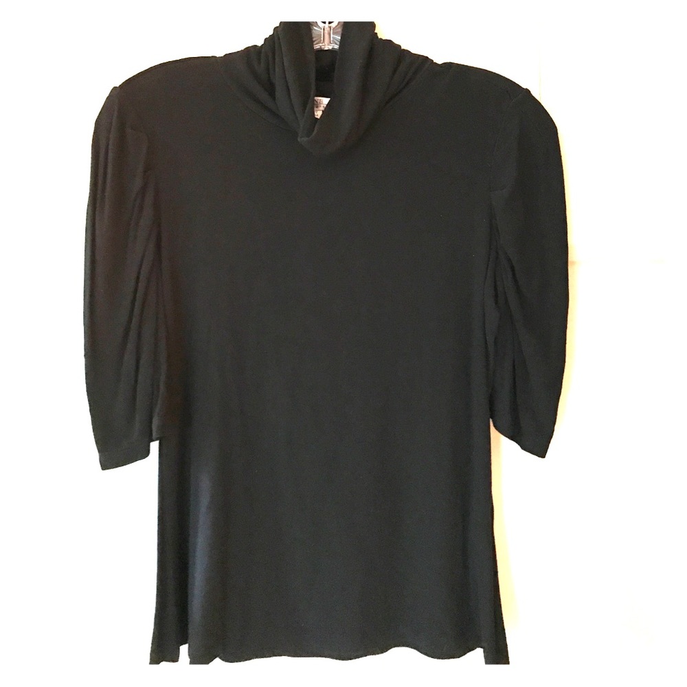 Shine New York Mock Neck elbow sleeve top