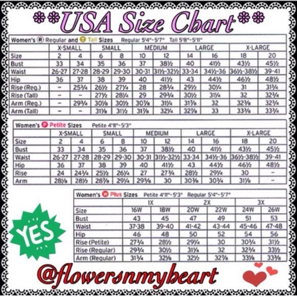 🌈SIZE CHART🌈 - Picture 3 of 3