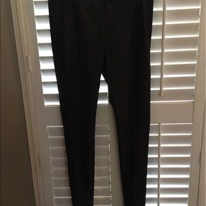 Hale Bob black ultrasuede leggings, size L.