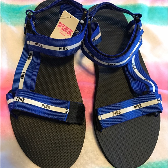 BNWT Pink Victoria'sSecret Promo Velcro Sandals - Picture 2 of 6