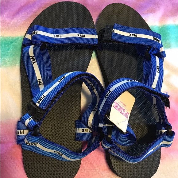 BNWT Pink Victoria'sSecret Promo Velcro Sandals - Picture 3 of 6