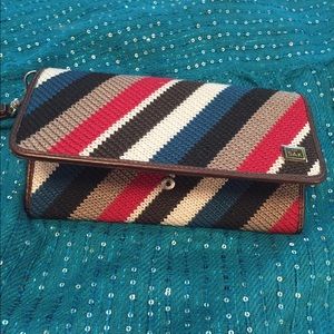 SAK wristlets/wallet; 8" across. Used rarely.