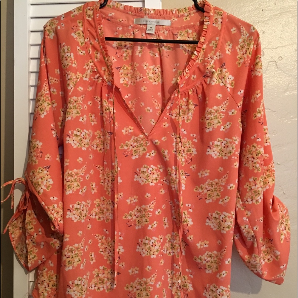 LC Lauren Conrad 3/4 Sleeve Blouse M