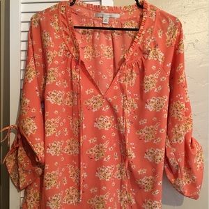 LC Lauren Conrad 3/4 Sleeve Blouse M