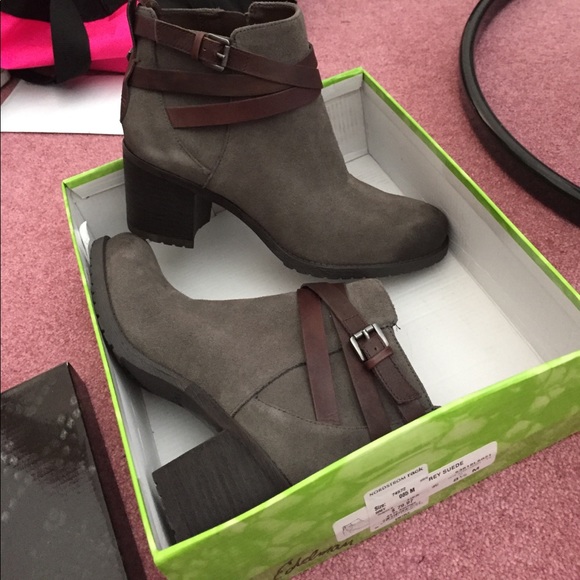 Sold on Mercari Sam Edelman Grey Suede booties - Picture 2 of 3