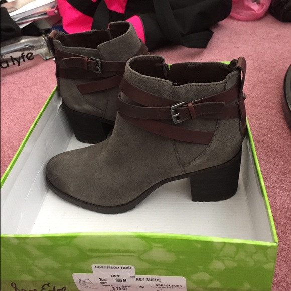 Sold on Mercari Sam Edelman Grey Suede booties - Picture 3 of 3
