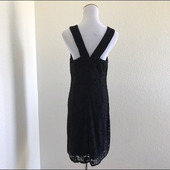 Laundry Shelli Segal Black V Neckline Lace Dress - Picture 3 of 5