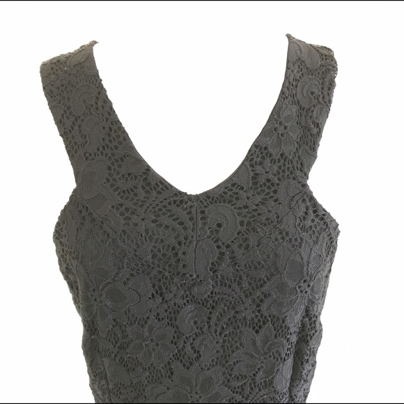 Laundry Shelli Segal Black V Neckline Lace Dress - Picture 4 of 5