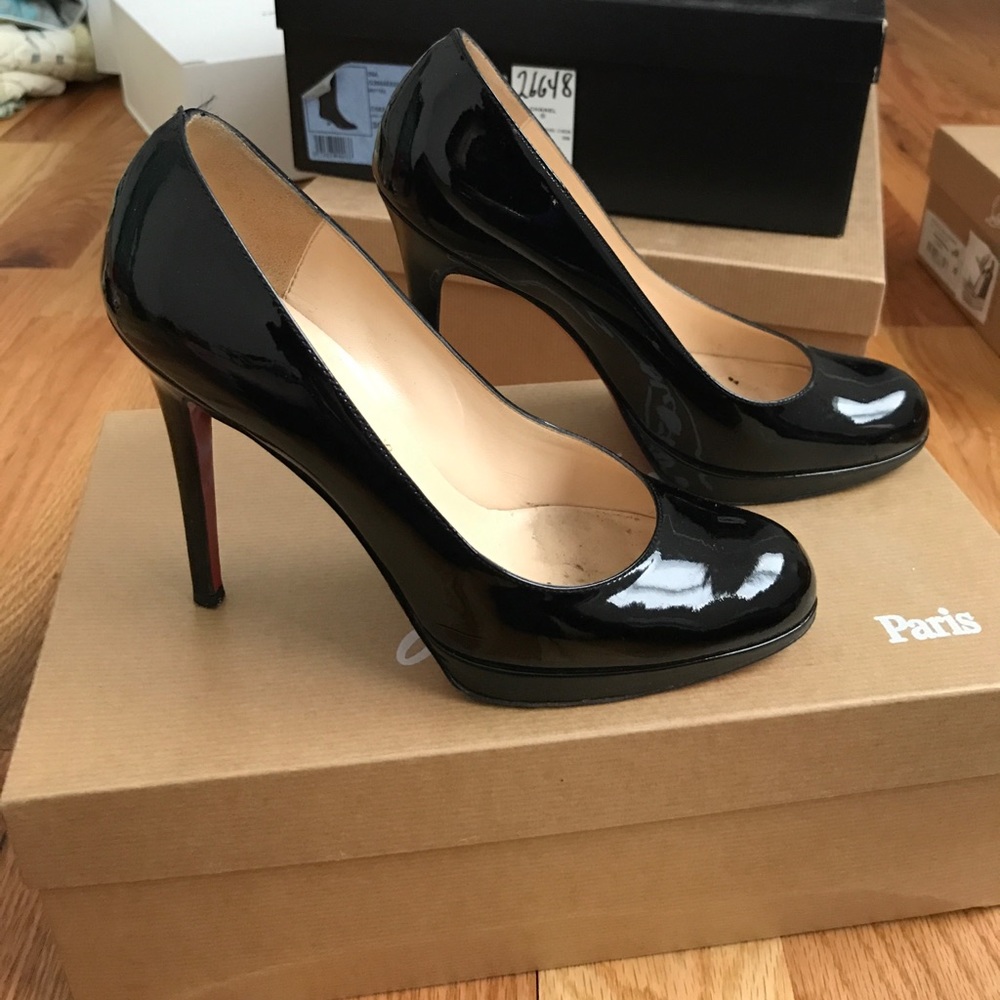 Louboutin simple pump 120 Patent Calf