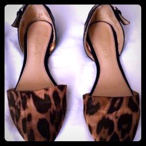 Leopard print flats