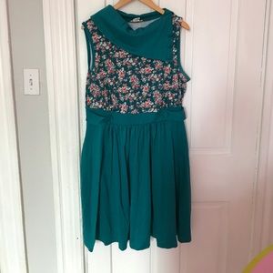 ModCloth Garden print Coach de Tour Dress