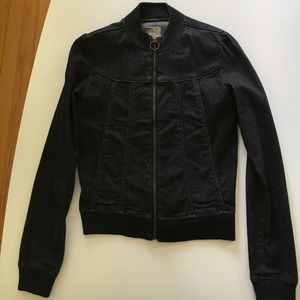 Anthropologie Black Moto Jacket