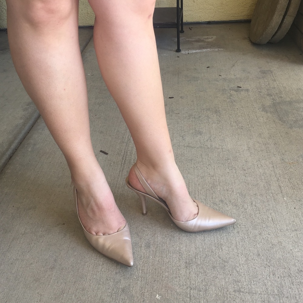 Nine West heels nude se 6.5