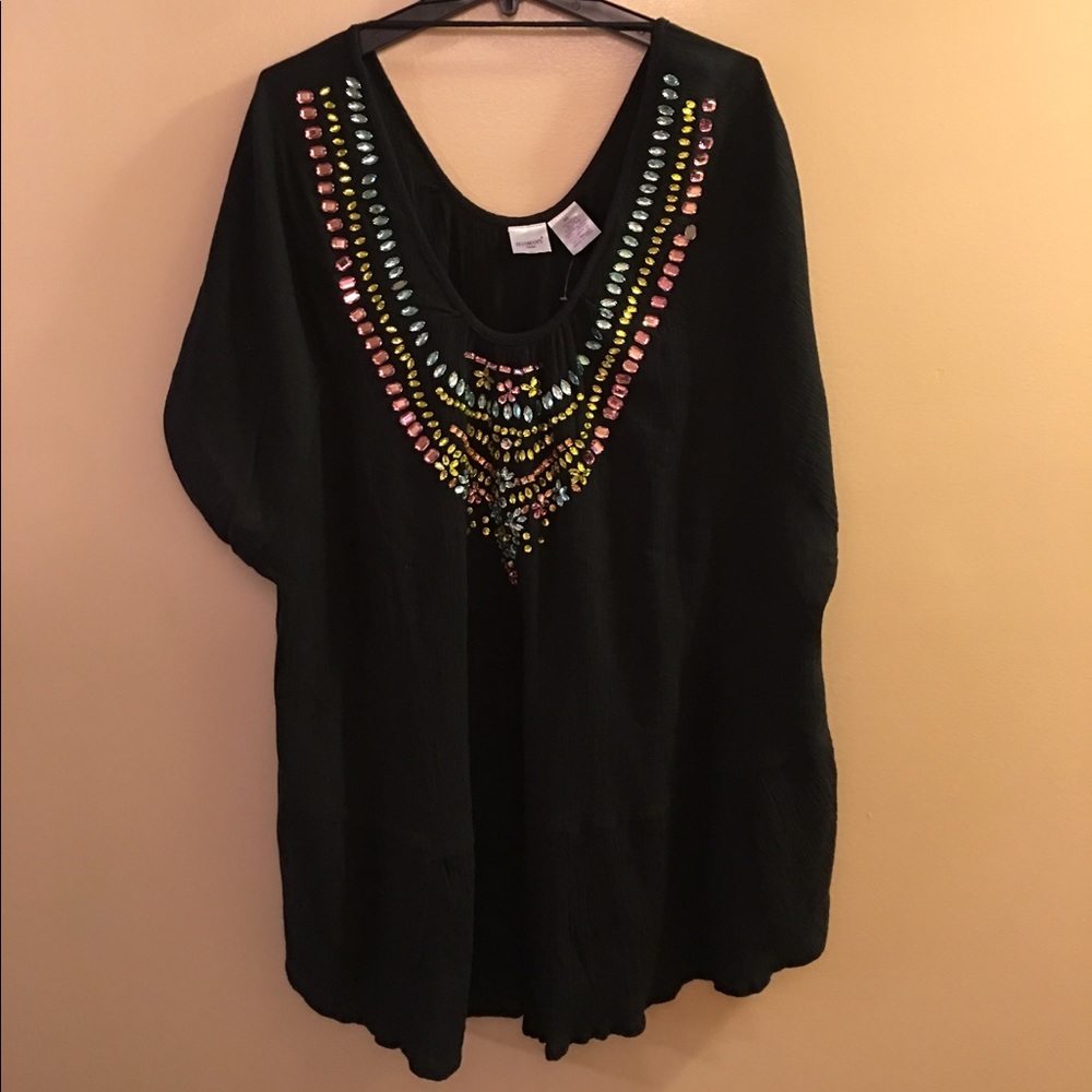 Roamans Jeweled Swim cover up. Never worn.