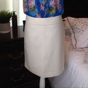 J•Crew Wool Cream Color Skirt