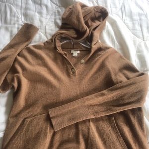 J crew camel hoodie